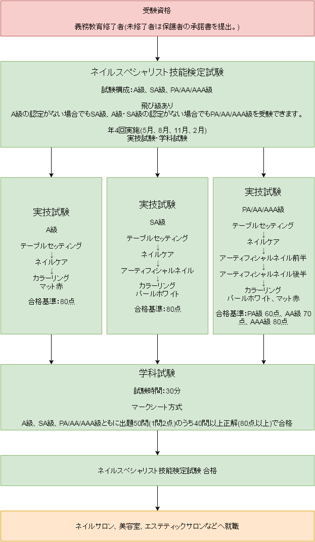 ネイルスペシャリスト技能検定試験をとるには・資格取得までの流れ